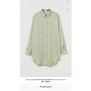H&M Satin button up